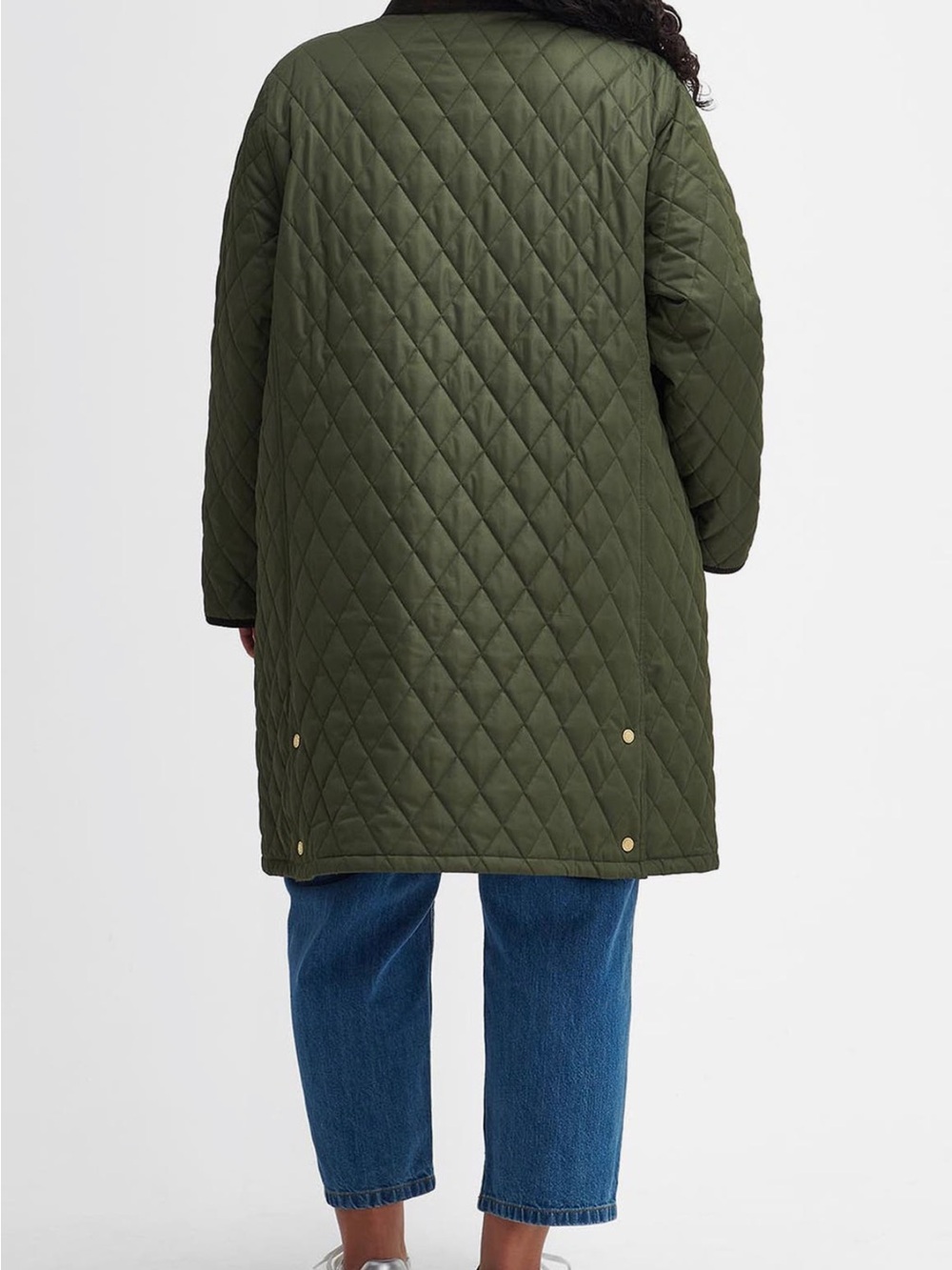 Barbour Tulip Corduroy Trim Quilted Coat 3X - Picture 5 of 12